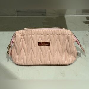 Shiseido Pink Quilted Cosmetic Bag